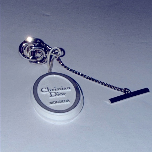 Dior Silver logo CD Cufflinks and Tie clip set! - Picture 6 of 11